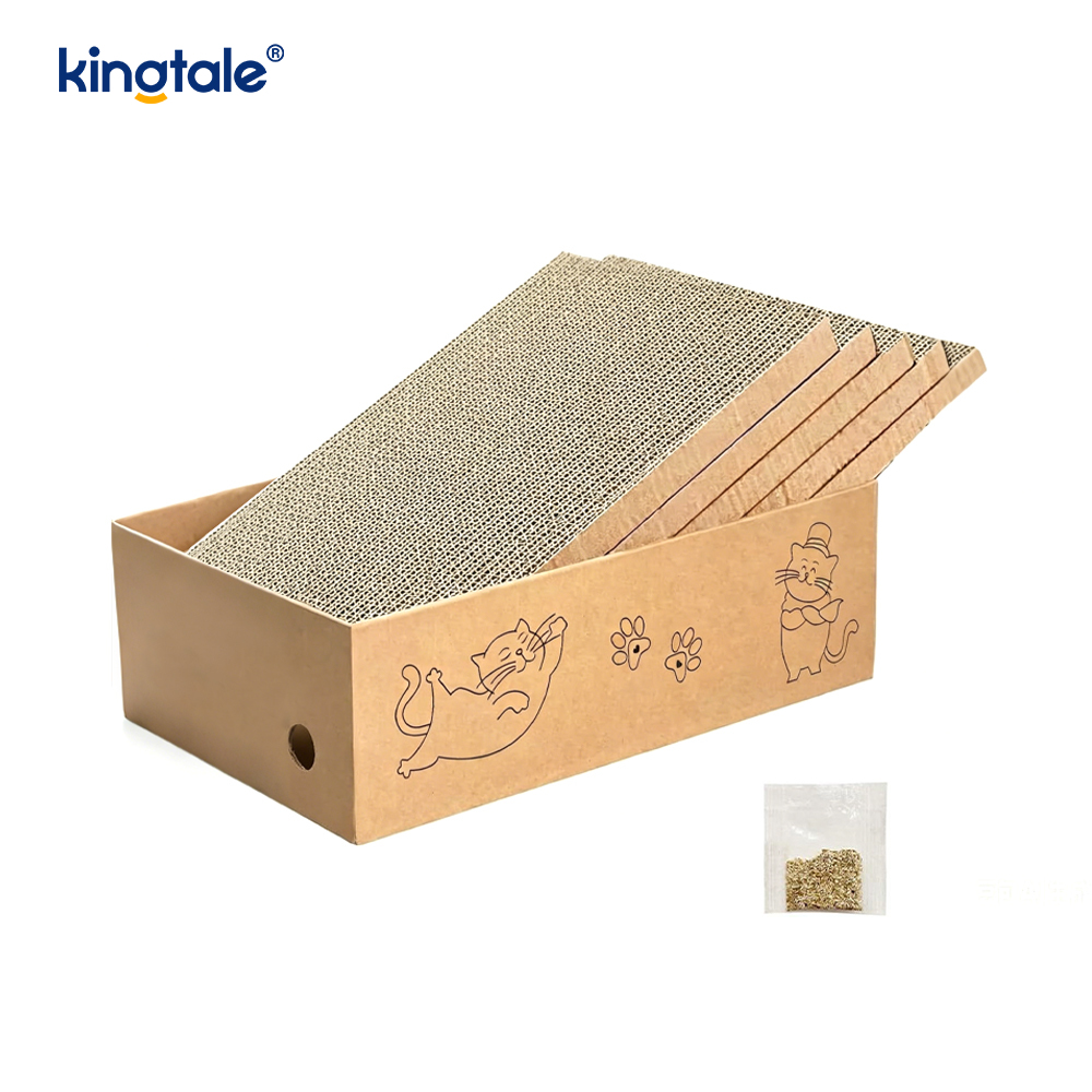 5 Packs in 1 Cat Scratch Pad with Box Suitable for Cats 5 Packs in 1 Cat Scratch Pad with Box Suitable for Cats