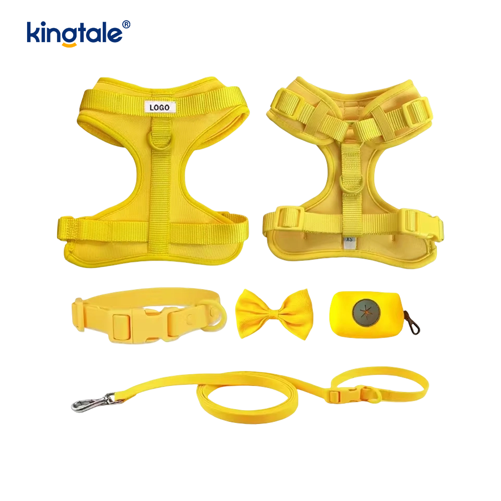 Waterproof PVC No Pull Lightweight Dog Harness Leash Collar
