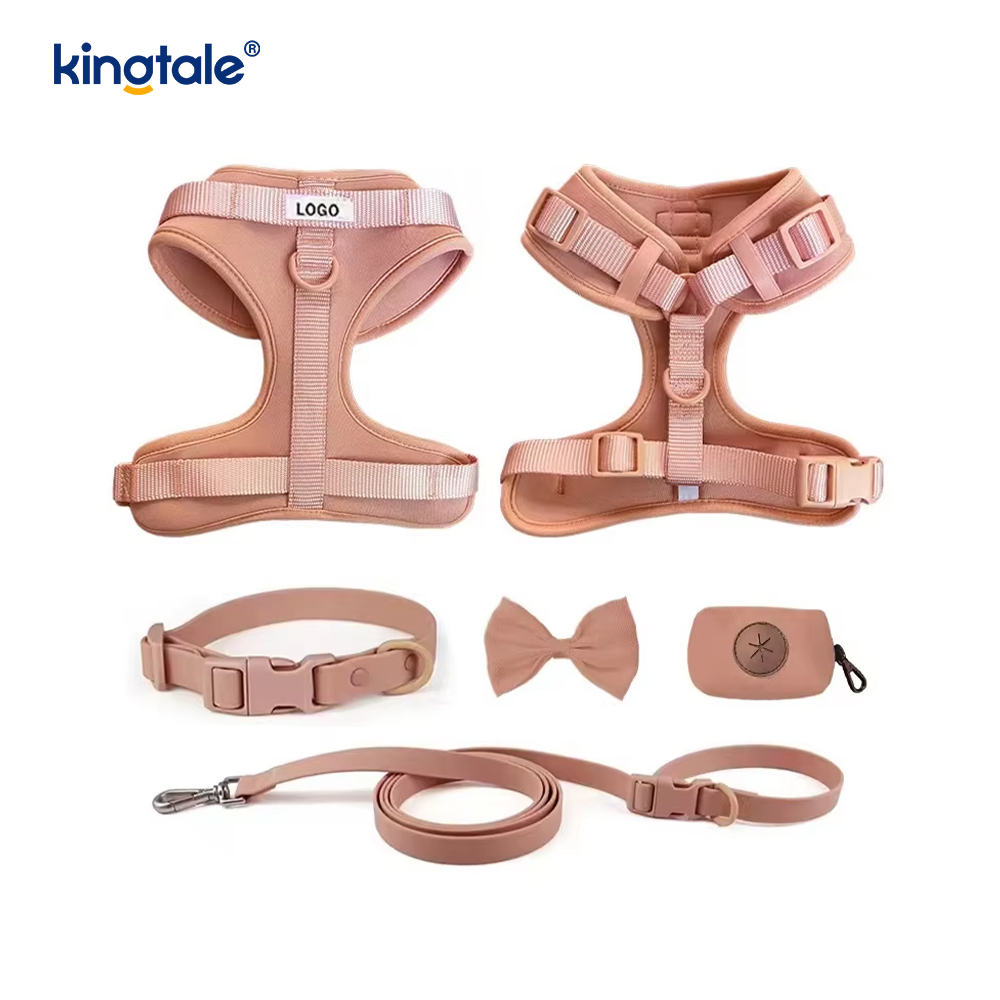 Waterproof PVC No Pull Lightweight Dog Harness Leash Collar