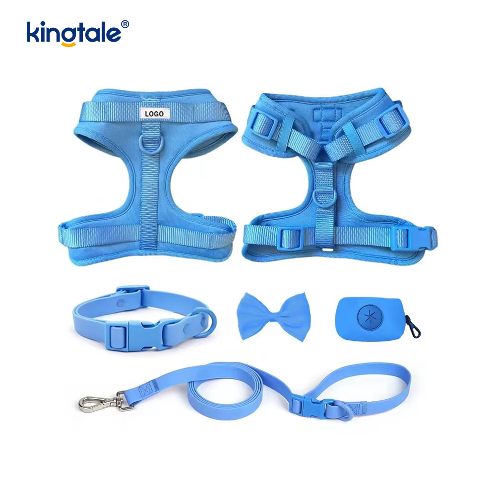 Waterproof PVC No Pull Lightweight Dog Harness Leash Collar