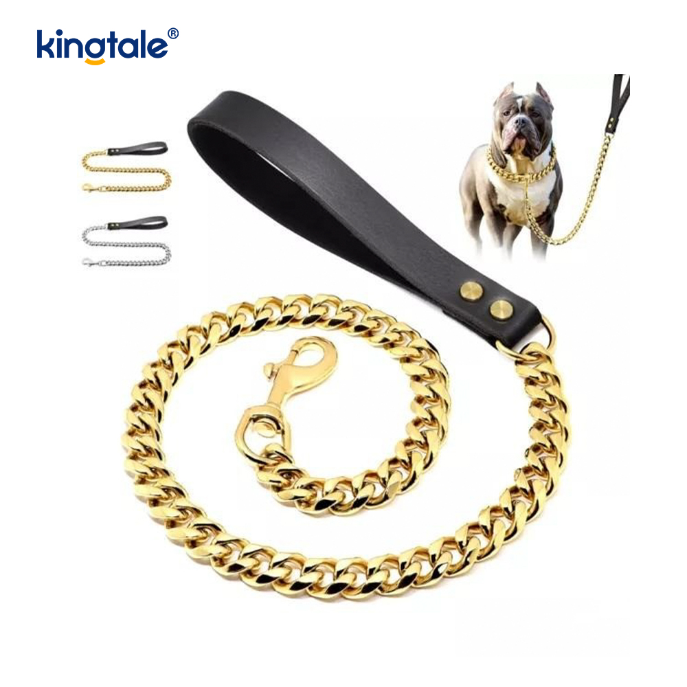 Heavy Duty Chain Dog Leash Metal Multicolored Pet Dog Walking Chain Leash