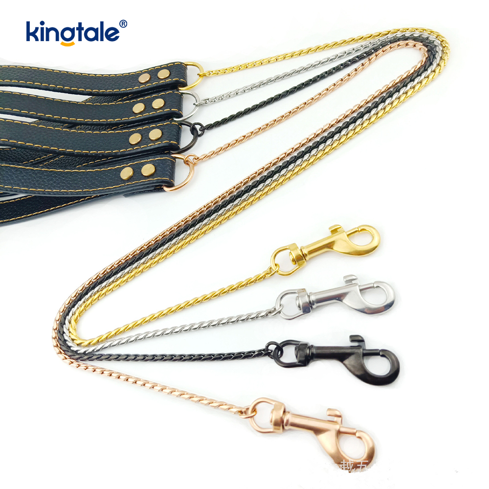 Heavy Duty Chain Dog Leash Metal Multicolored Pet Dog Walking Chain Leash