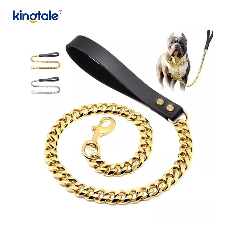 Heavy Duty Chain Dog Leash Metal Multicolored Pet Dog Walking Chain Leash