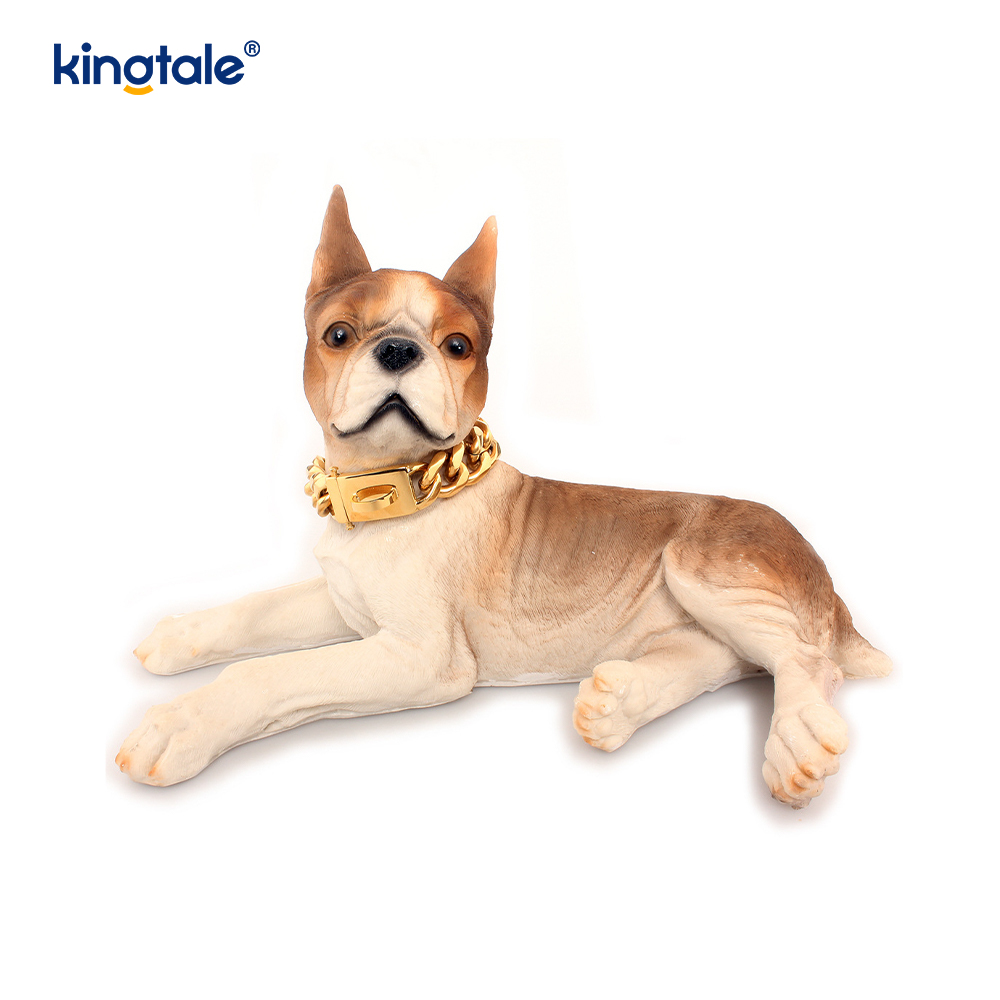 Fashion Plated Stainless Steel Pet Cuban Link Dog Choke Chain Collar