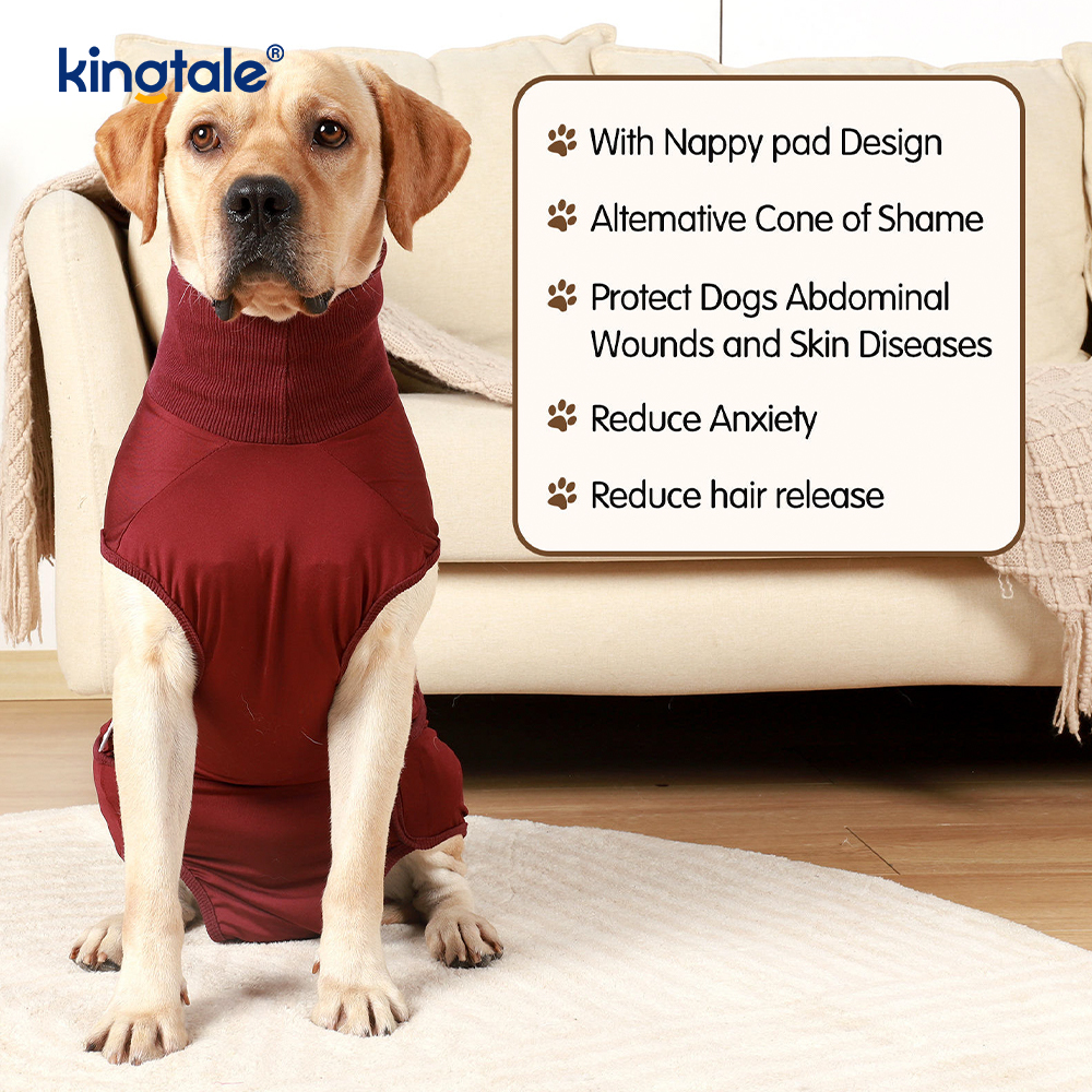 Dog Recovery Suit Abdominal Wound Puppy Surgical Clothes Post-operative Vest 
