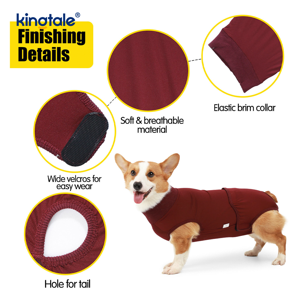 Dog Recovery Suit Abdominal Wound Puppy Surgical Clothes Post-operative Vest 