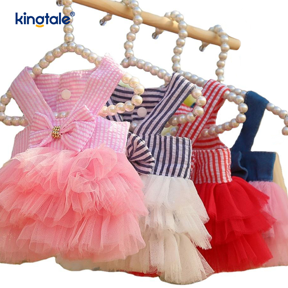 Dog Summer Dress Luxury Shirt Dress Pets Outfits Clothes 