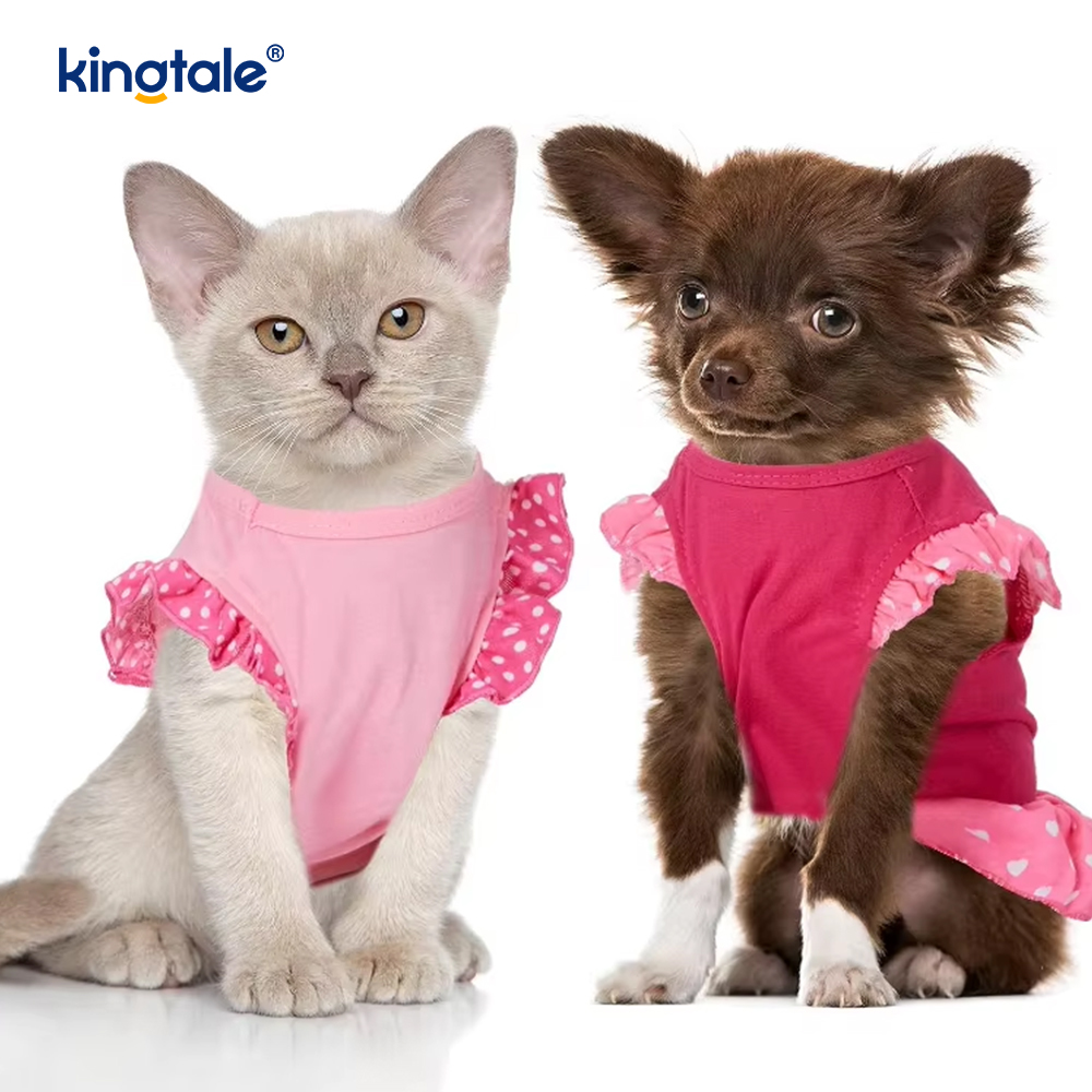 Hawaiian Checkered Sport Cute Summer Dog Dresses for Small Dogs