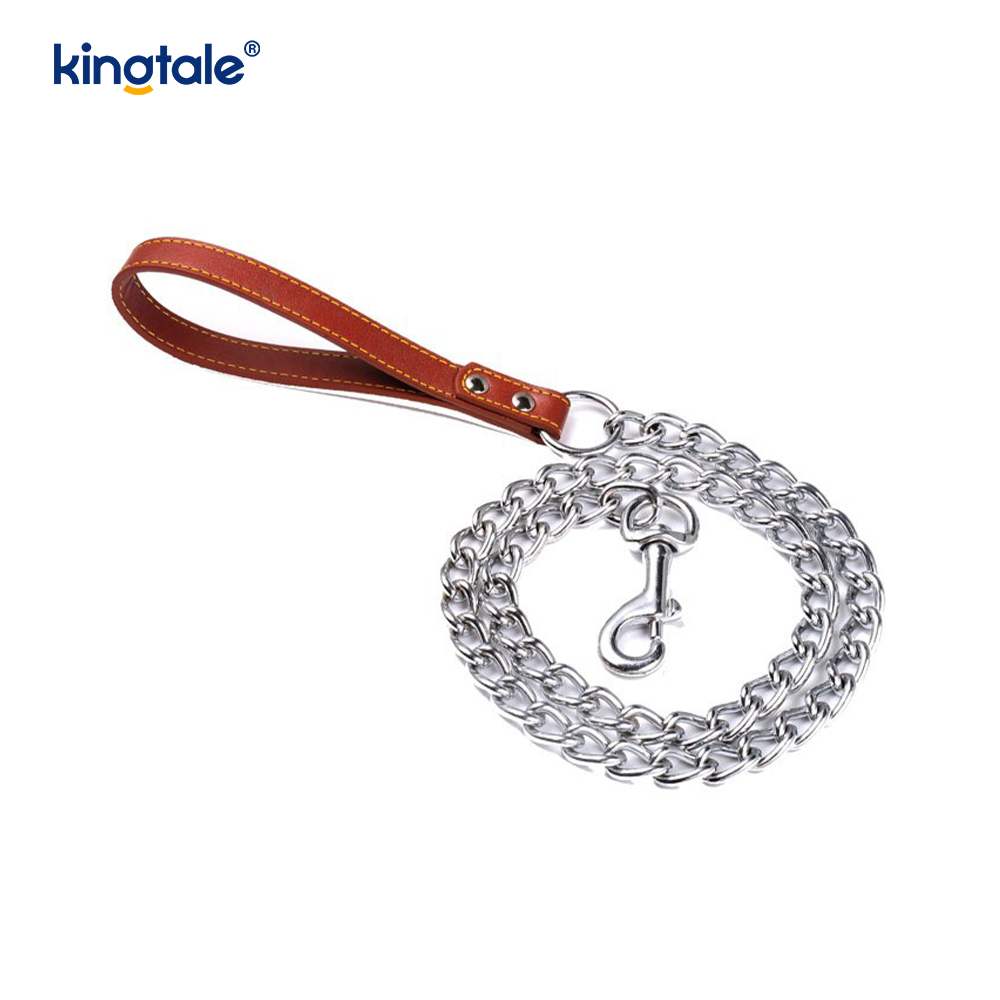 Heavy Duty Metal Dog Leash Dog Chain with PU Handle for Medium Large