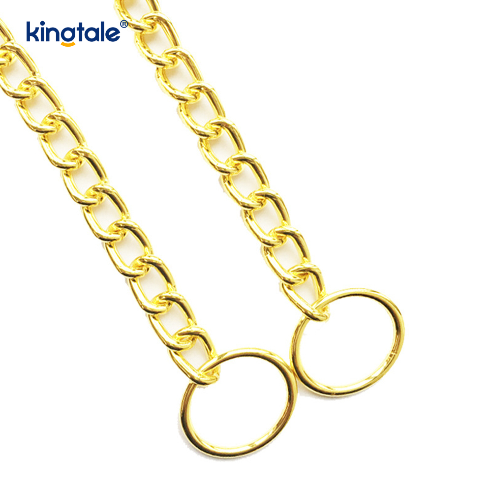 Gold Pet Big Metal Choke Chain Dog Chain Collar For Small Medium Large 