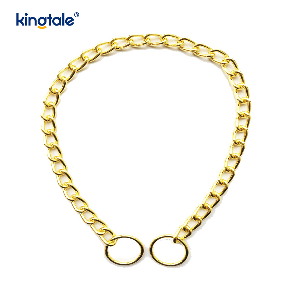 Gold Pet Big Metal Choke Chain Dog Chain Collar For Small Medium Large 
