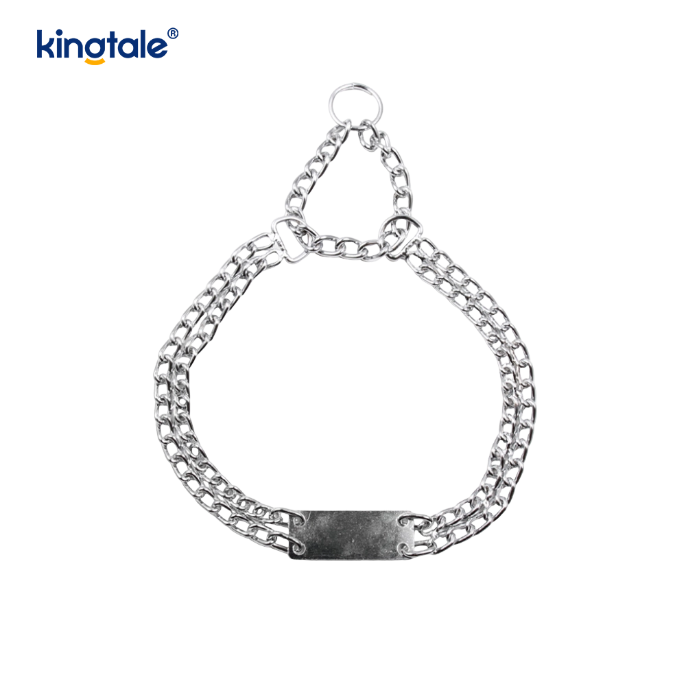 Heavy Duty Dogs Metal Slip Link Training Martingale Puppy Collars 