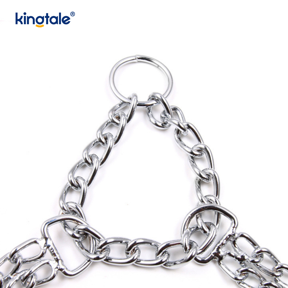 Heavy Duty Dogs Metal Slip Link Training Martingale Puppy Collars 