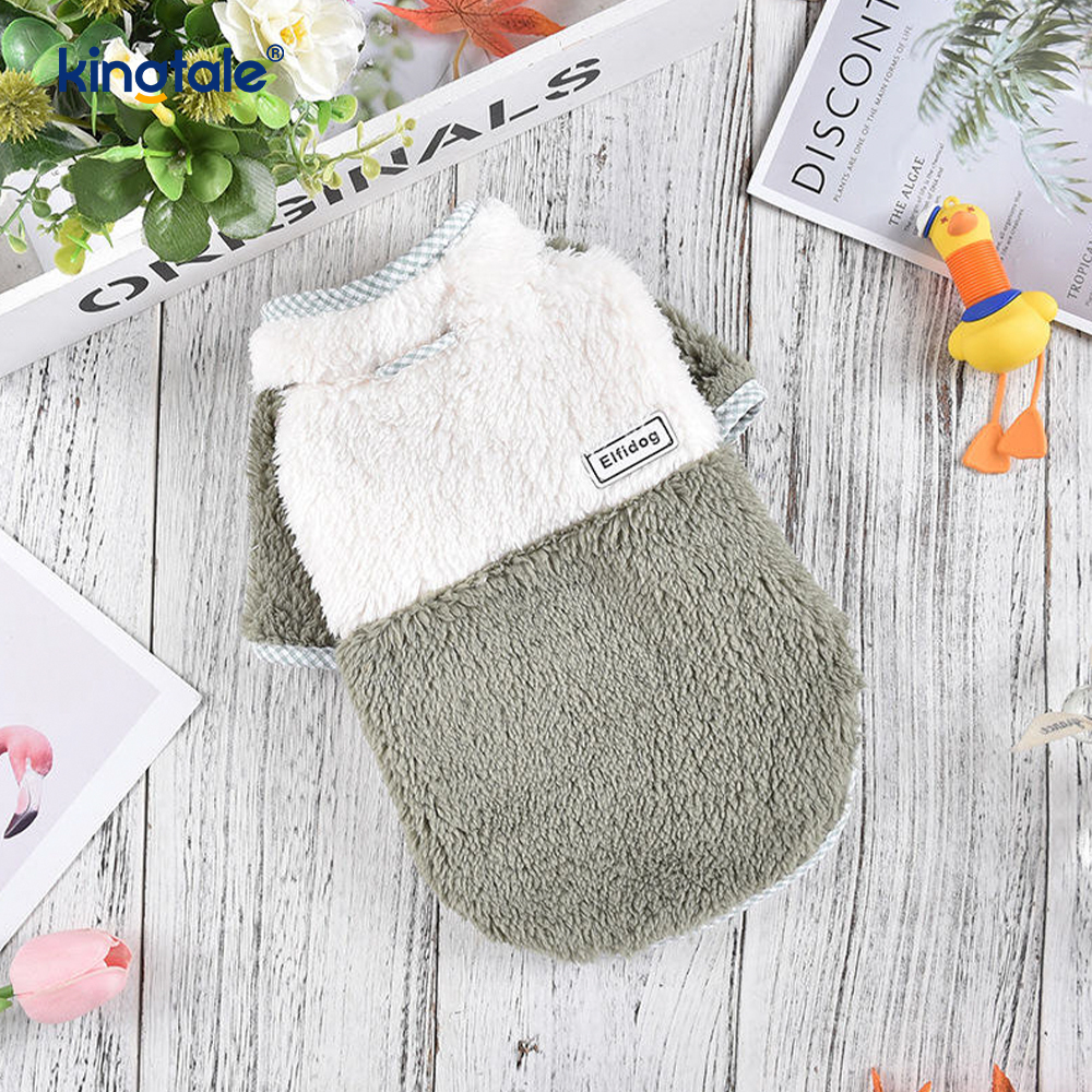 Dog Fleece Vest Warm Sweatshirt Puppy Stretchy Sweater Pullover