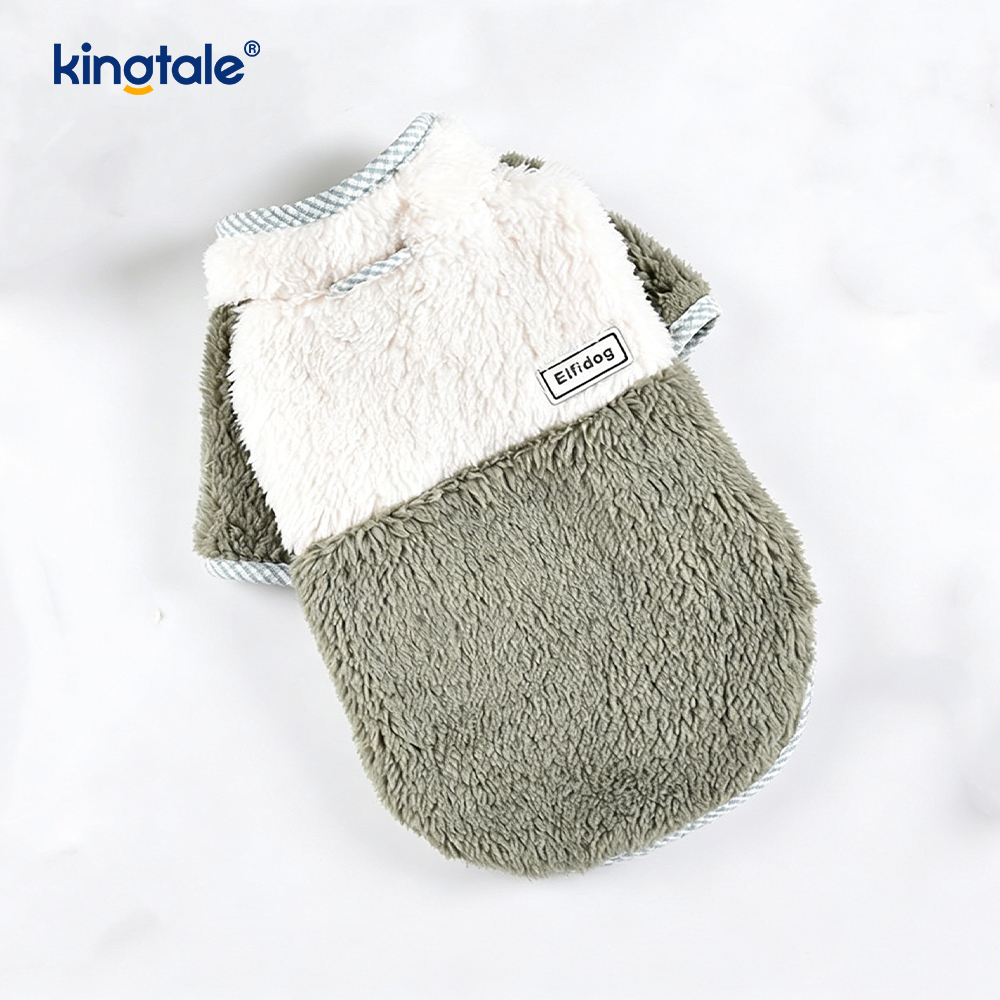 Dog Fleece Vest Warm Sweatshirt Puppy Stretchy Sweater Pullover