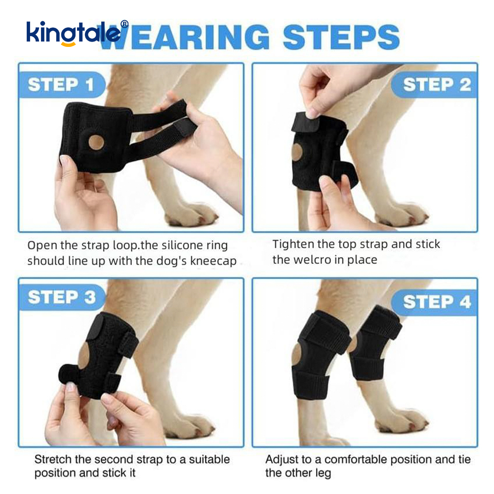 Dog Knee Brace Dog Hind Leg Brace Canine Rear Leg Joint Compression Wrap