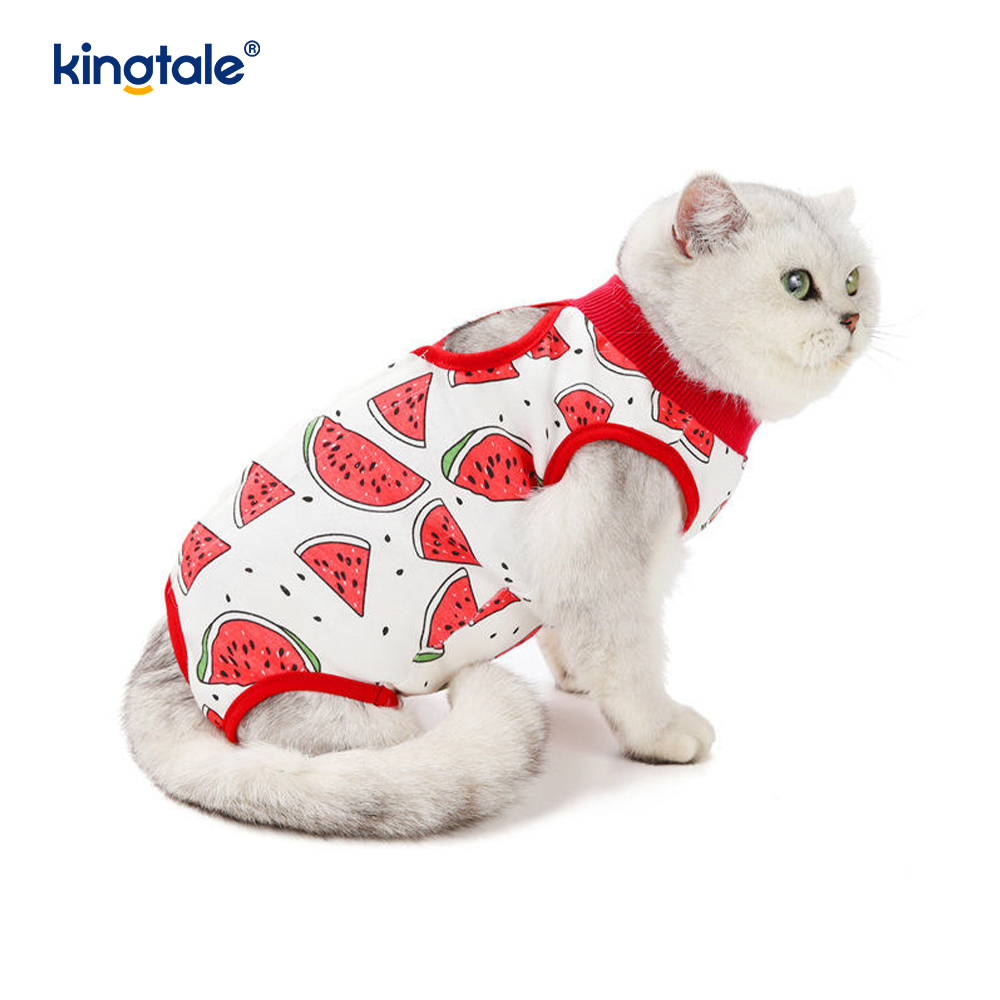 Cat Recovery Suit  Soft Onesie Shirt Clothes Neuter Licking Protective