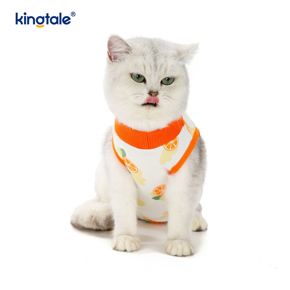 Cat Recovery Suit  Soft Onesie Shirt Clothes Neuter Licking Protective
