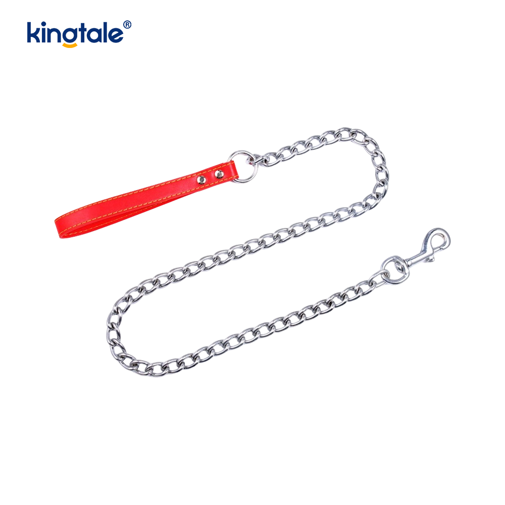 Heavy Duty Metal Dog Leash Dog Chain with PU Handle for Medium Large