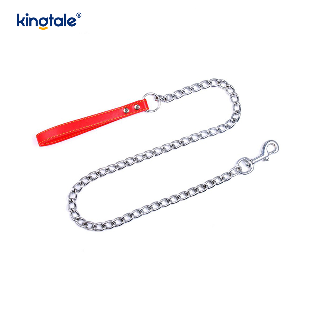 Heavy Duty Metal Dog Leash Dog Chain with PU Handle for Medium Large
