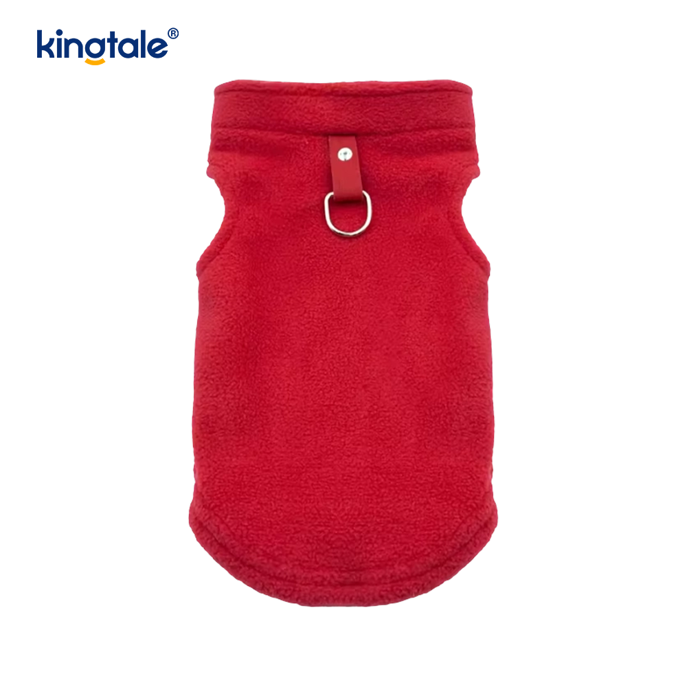 Sleeveless Pullover Fleece Vest for Small Dogs Cozy Polyester 