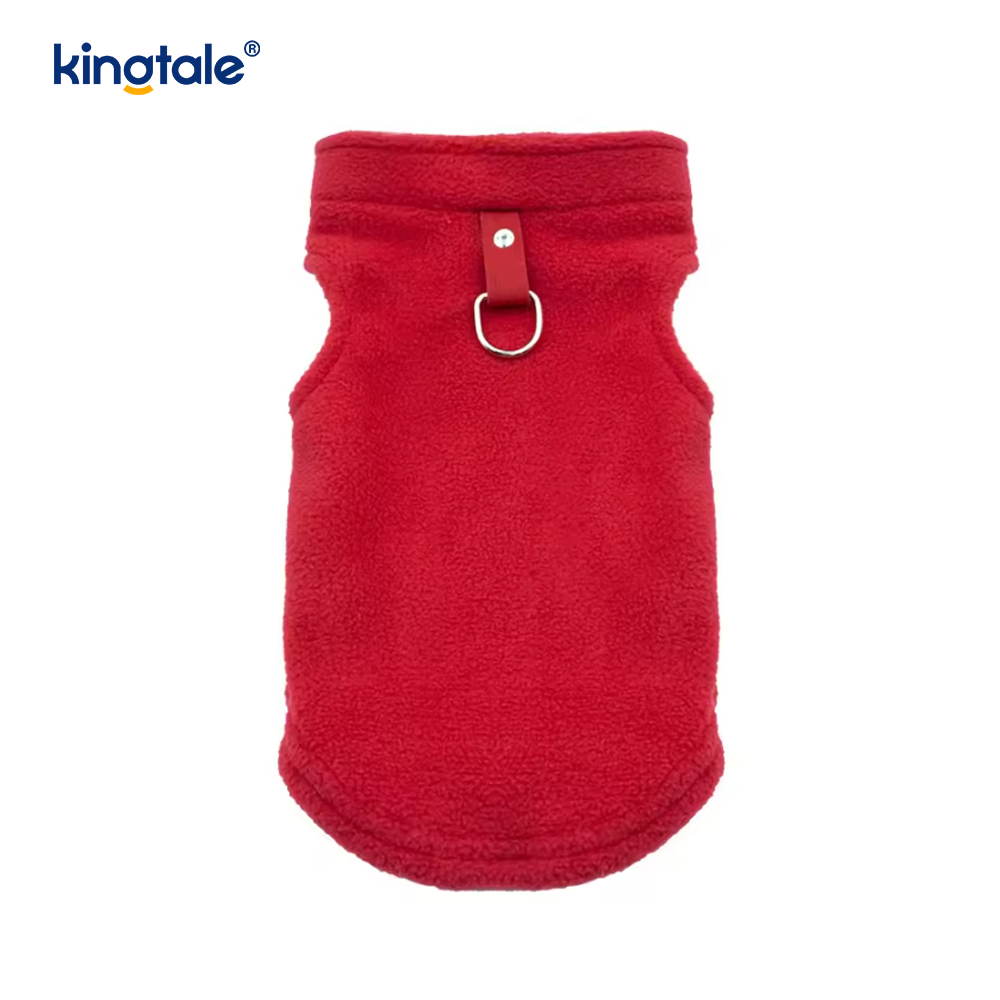 Sleeveless Pullover Fleece Vest for Small Dogs Cozy Polyester 