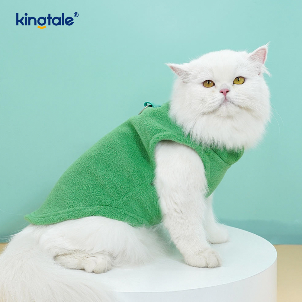 Sleeveless Pullover Fleece Vest for Small Dogs Cozy Polyester 