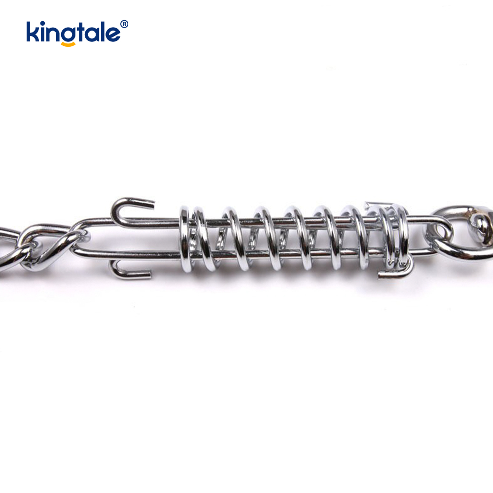 Heavy Duty Dog Chain Leash with Padded Handle and Metal Hook 