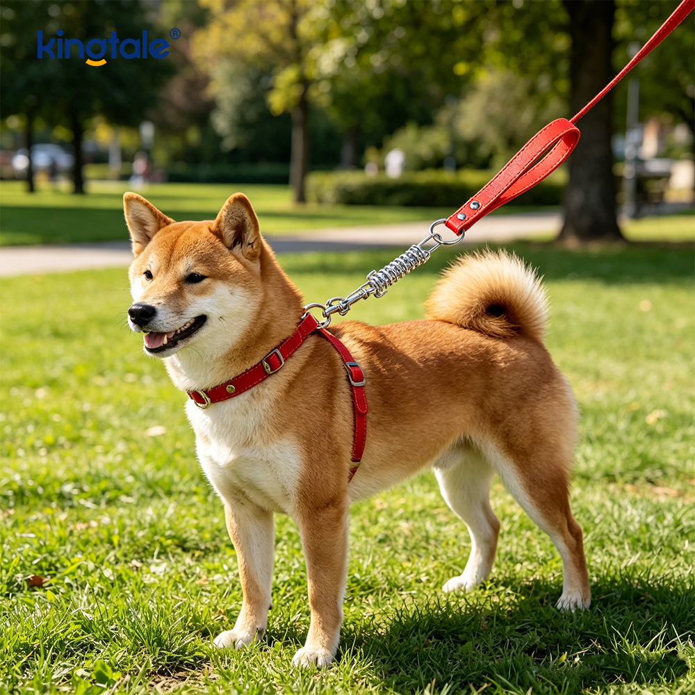Chew Proof Dog Tie Out Chain Leash with Spring&Lockable Hooks Chew Proof Dog Tie Out Chain Leash with Spring&Lockable Hooks