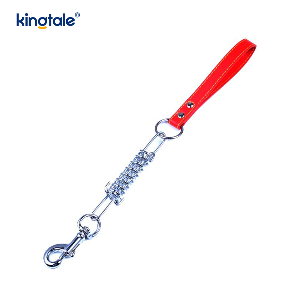 Chew Proof Dog Tie Out Chain Leash with Spring&Lockable Hooks Chew Proof Dog Tie Out Chain Leash with Spring&Lockable Hooks