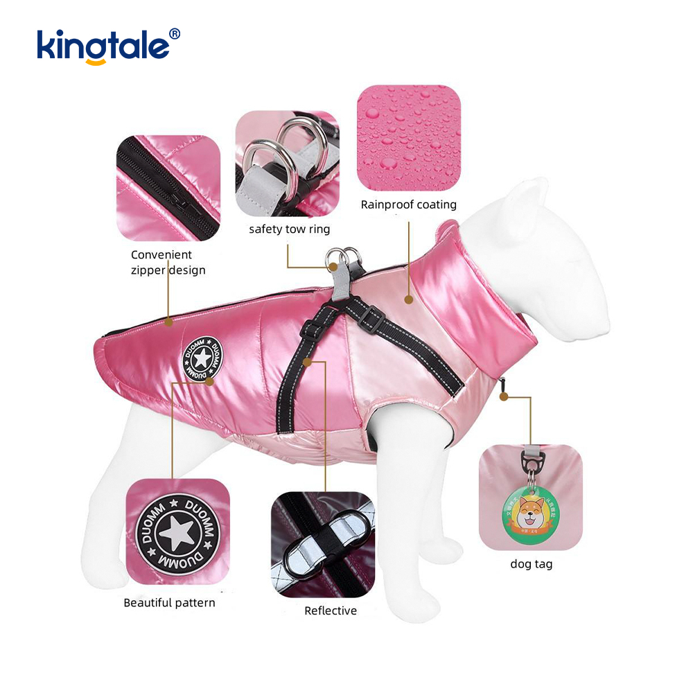 Waterproof Warm Dog Coat Clothes Jacket Vest for Small Medium Large Dogs