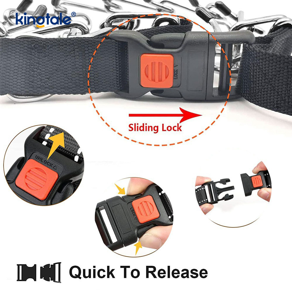 Prong Training Collar for Dogs Adjustable Dog Training Pinch Collar 