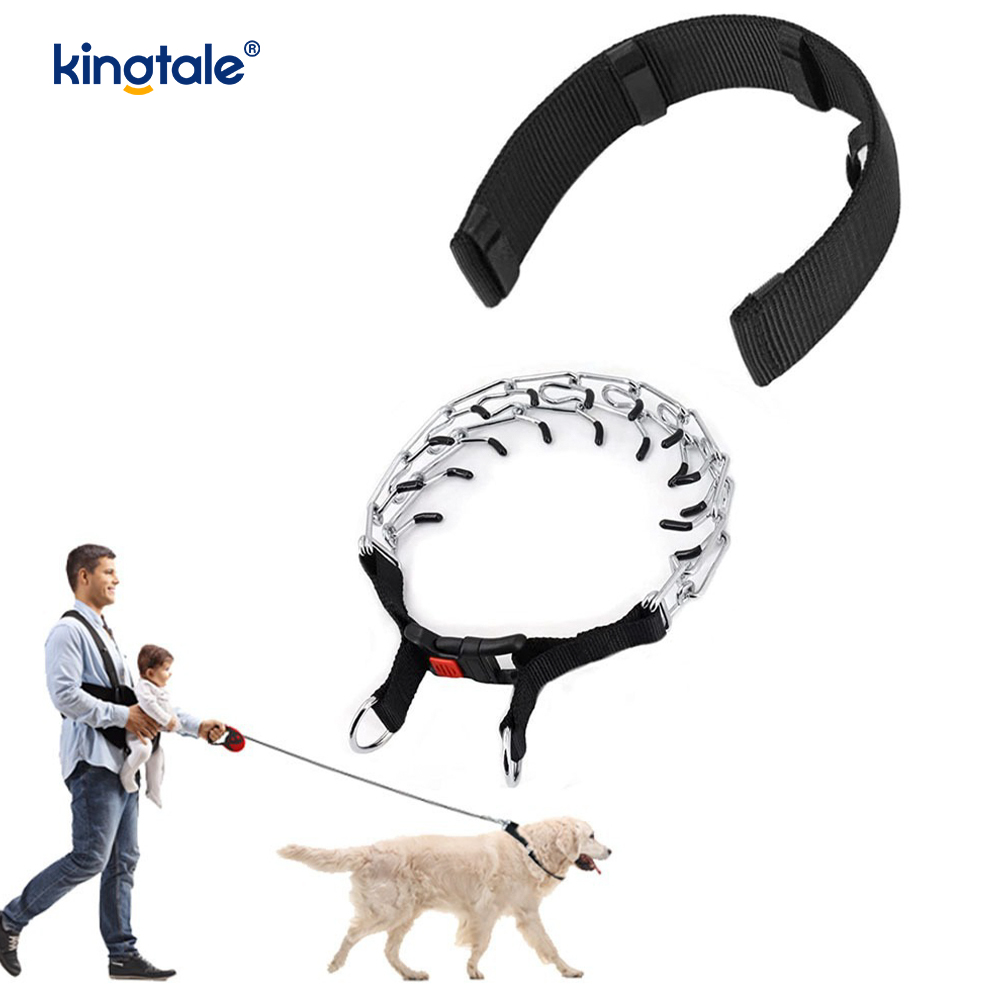 Prong Training Collar for Dogs Adjustable Dog Training Pinch Collar 