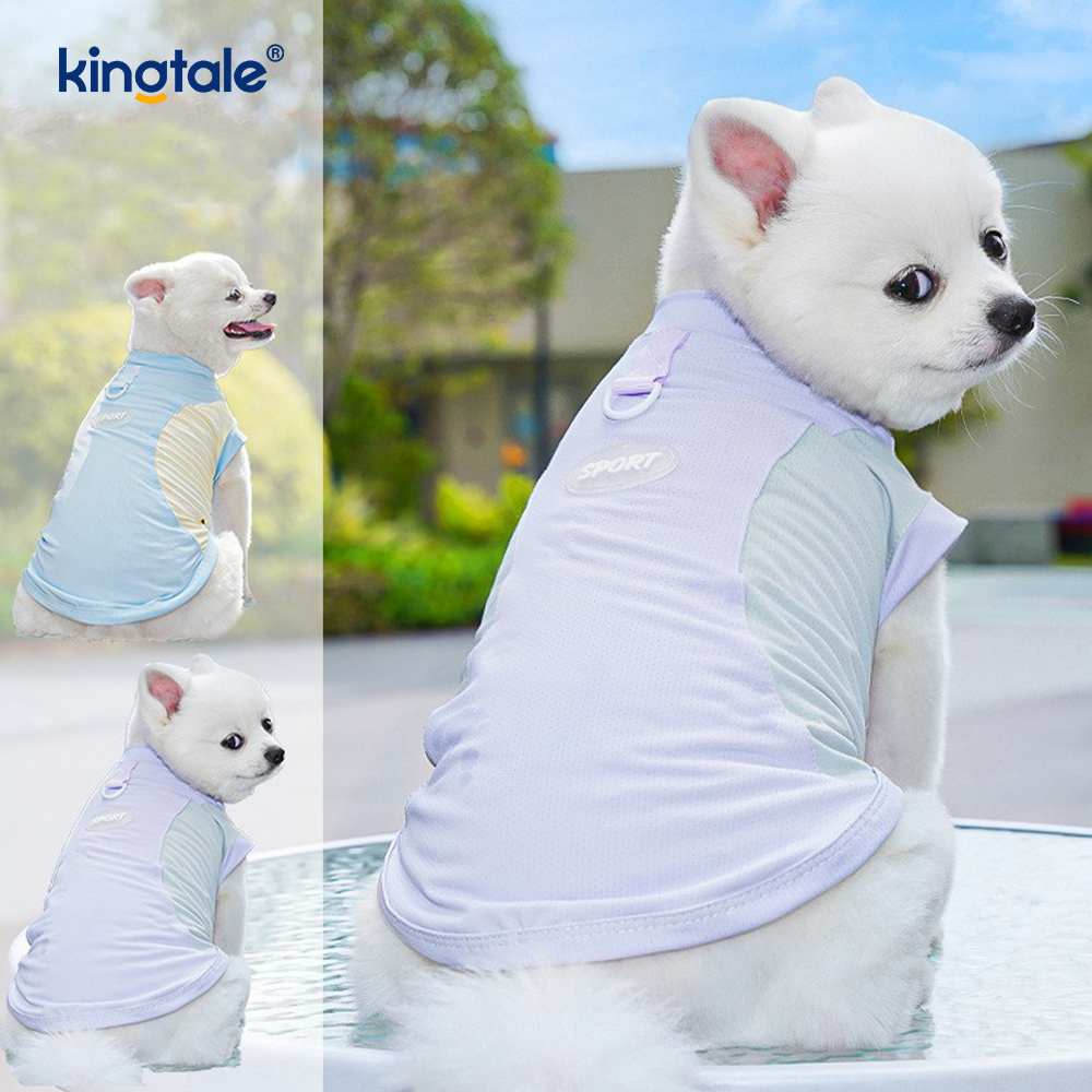 Dog Cooling Vest with D-Ring Dog Tshirt Sun Protection