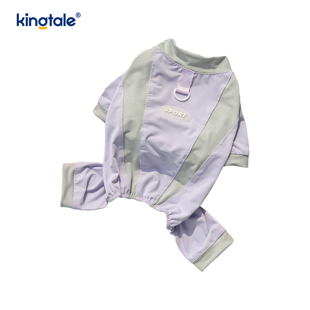 Dog Cooling Four-Legged Clothes With D-Rings, Dog T-Shirt For Sun Protection