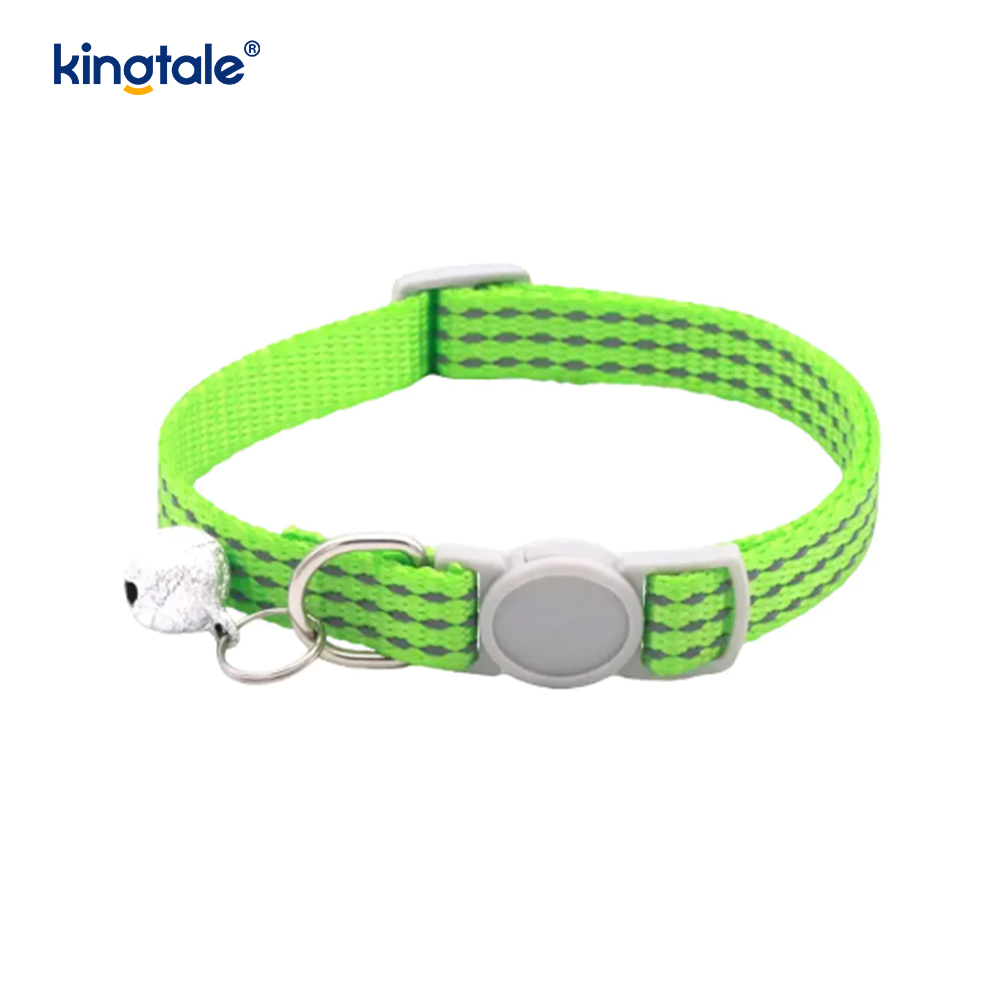 High Visibility Night Strip Lightweight Adjustable Nylon Collar for Boy Girl Cats