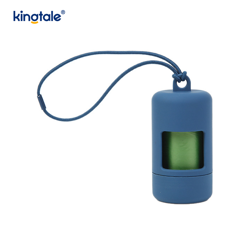 Portable Dog Poop Bag Holder for Leash Lightweight Pet Waste Bag Dispenser with Leash 