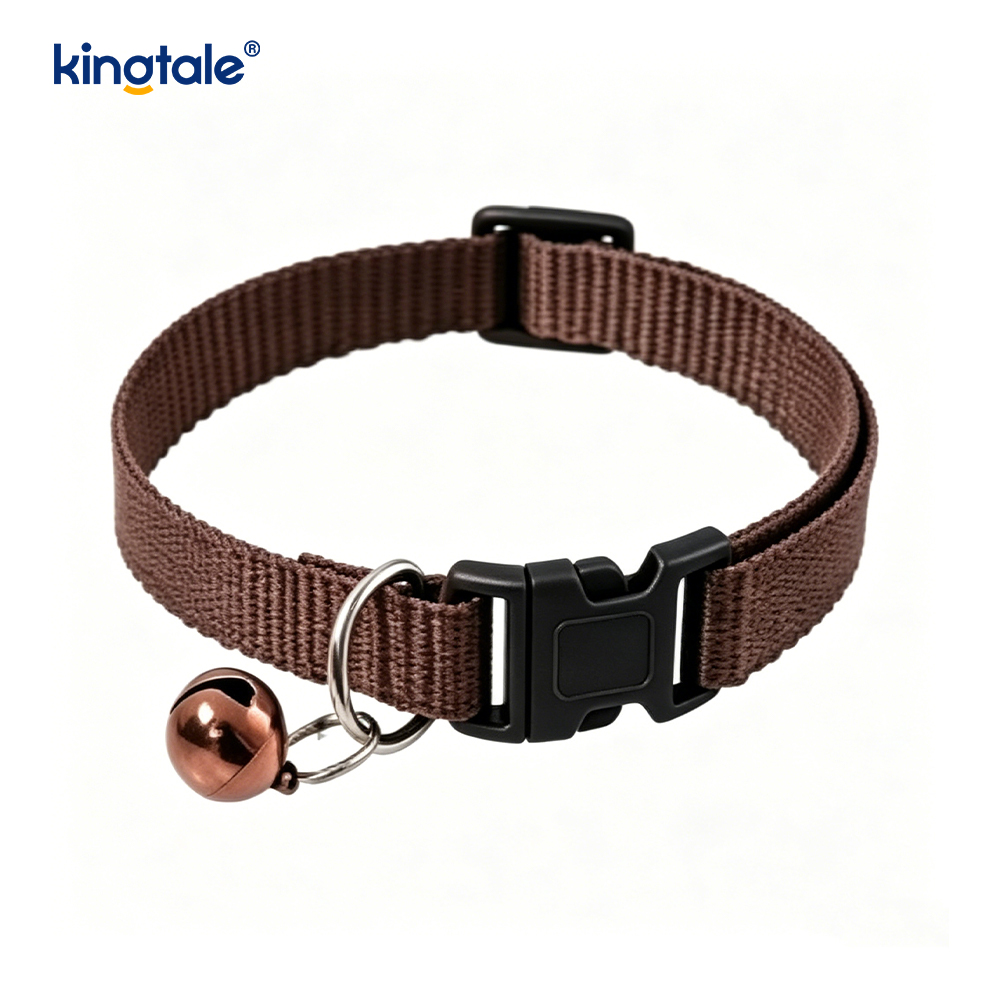 Safety Quick Release Cat Collars with Bell Anti-Suffocation Kitten Puppy Collars