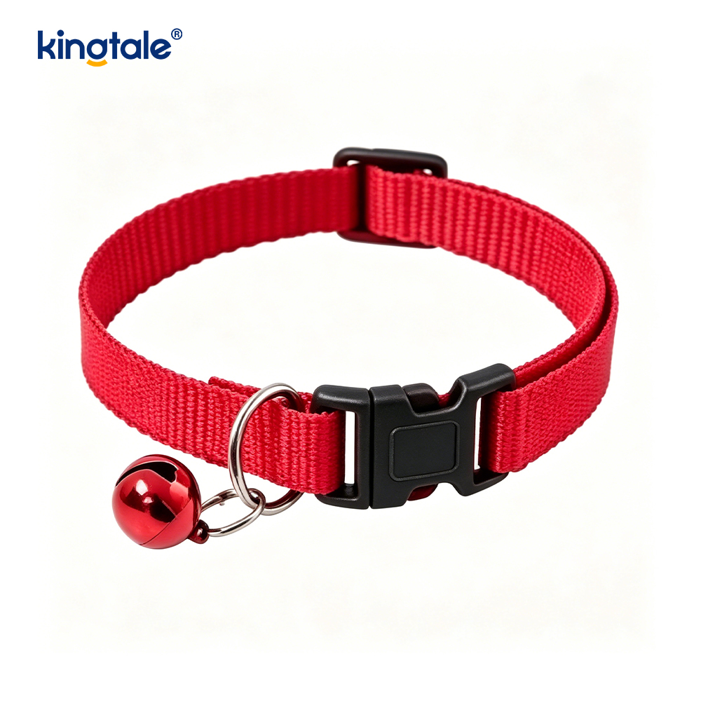 Safety Quick Release Cat Collars with Bell Anti-Suffocation Kitten Puppy Collars