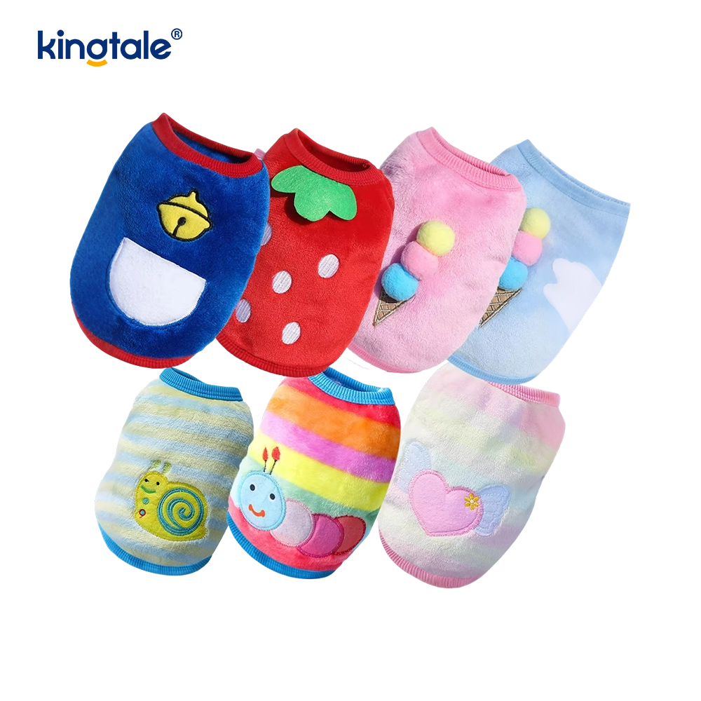 Cute Style Soft Fleece Dog Sweater Warm Puppy Sweatshirt for Winter Outfits 