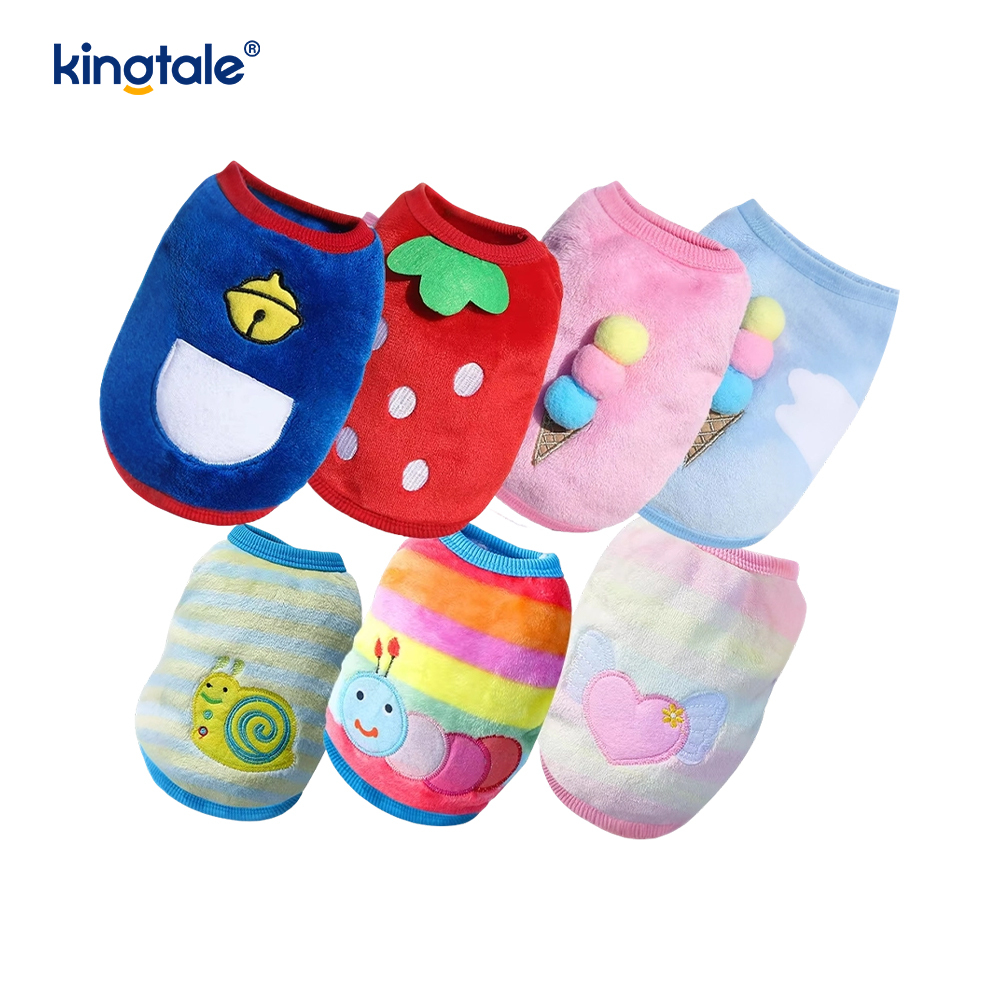 Cute Style Soft Fleece Dog Sweater Warm Puppy Sweatshirt for Winter Outfits 