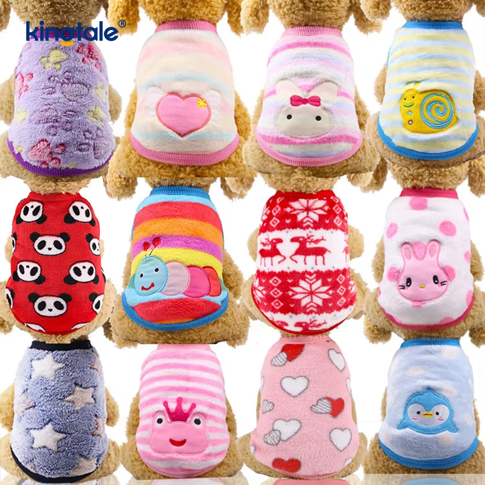 Cute Style Soft Fleece Dog Sweater Warm Puppy Sweatshirt for Winter Outfits 