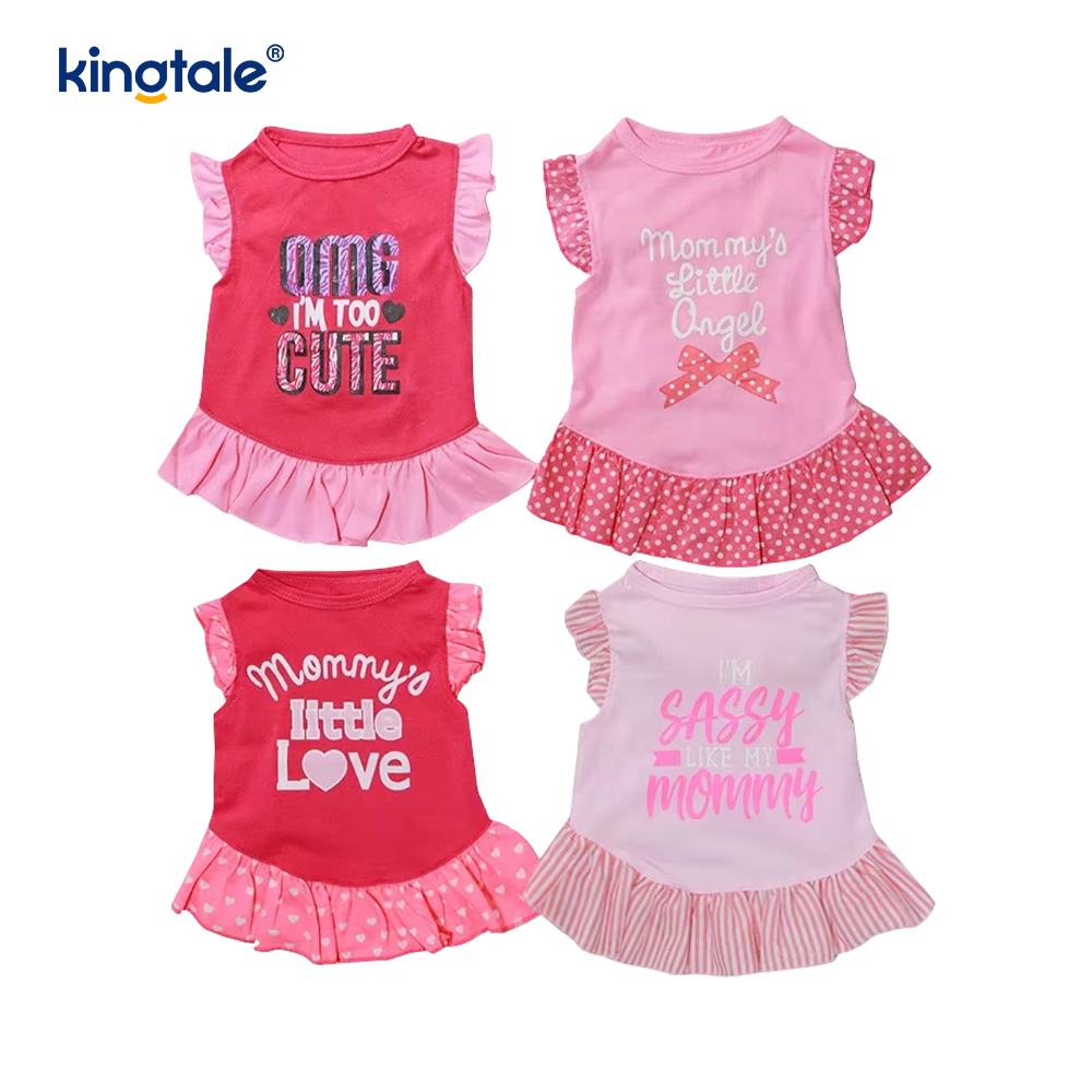 Custom Hawaiian Checkered Sport Cute Summer Dog Dresses for Small Dogs