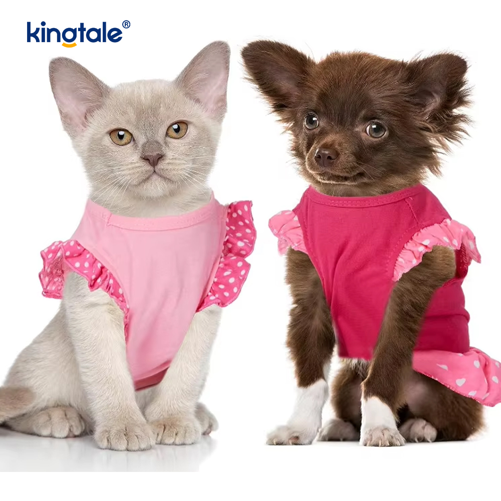 Custom Hawaiian Checkered Sport Cute Summer Dog Dresses for Small Dogs