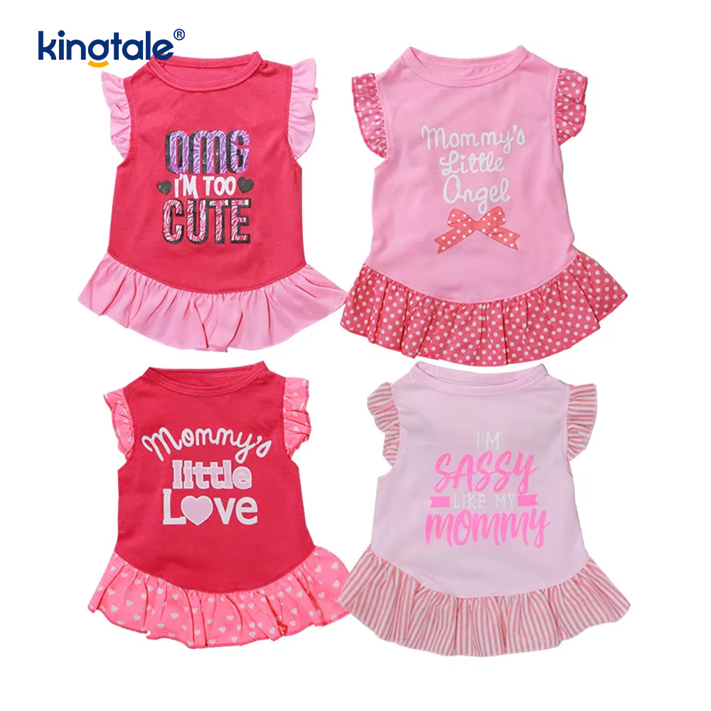 Custom Hawaiian Checkered Sport Cute Summer Dog Dresses for Small Dogs
