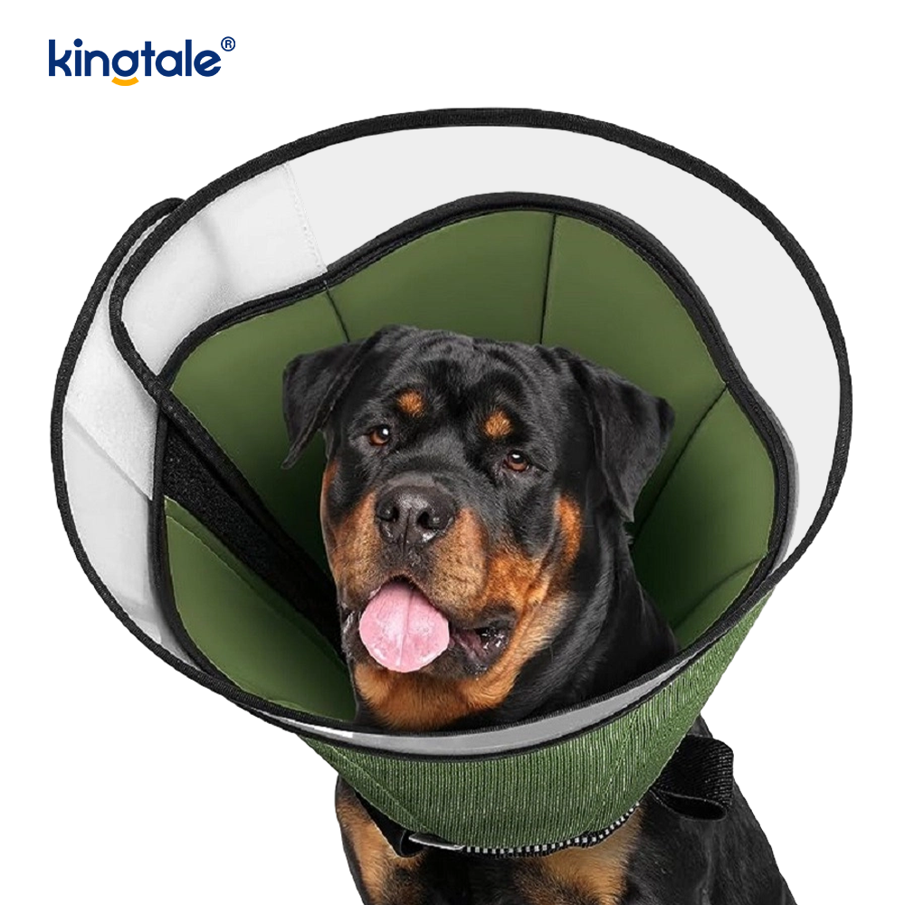 Classic Simple Nylon Dog Recovery Collar Durable Pet Cone Alternative after Surgery