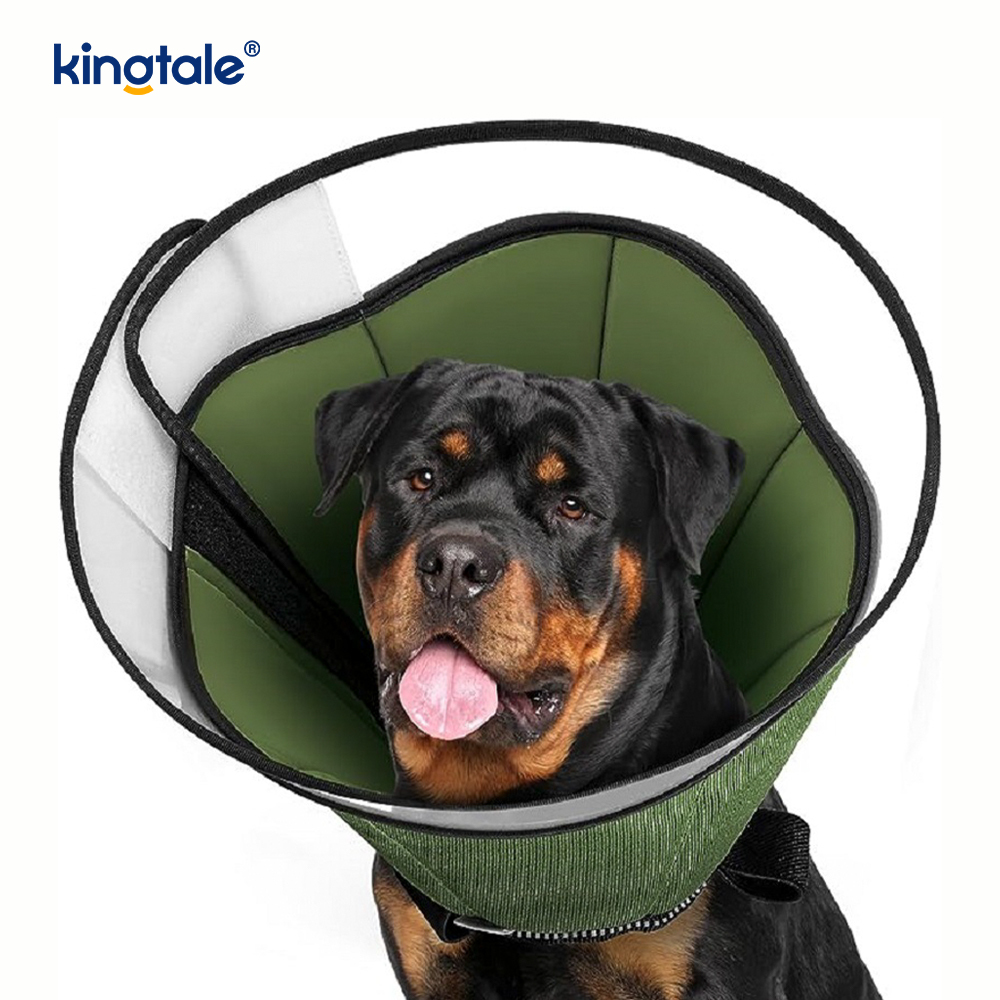 Classic Simple Nylon Dog Recovery Collar Durable Pet Cone Alternative after Surgery