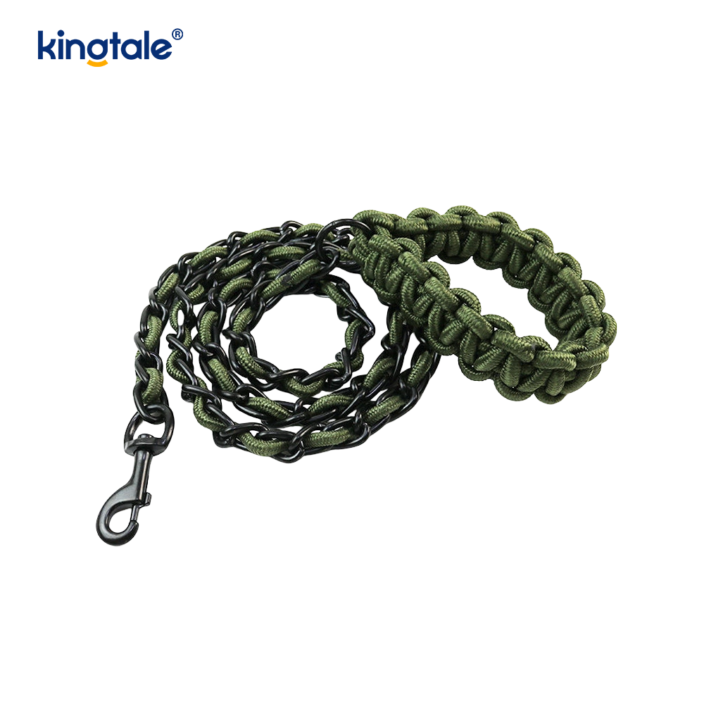Chew Proof Pet Leash Dog Chain With Strong Anti Bite Comfortable Handle Chew Proof Pet Leash Dog Chain With Strong Anti Bite Comfortable Handle