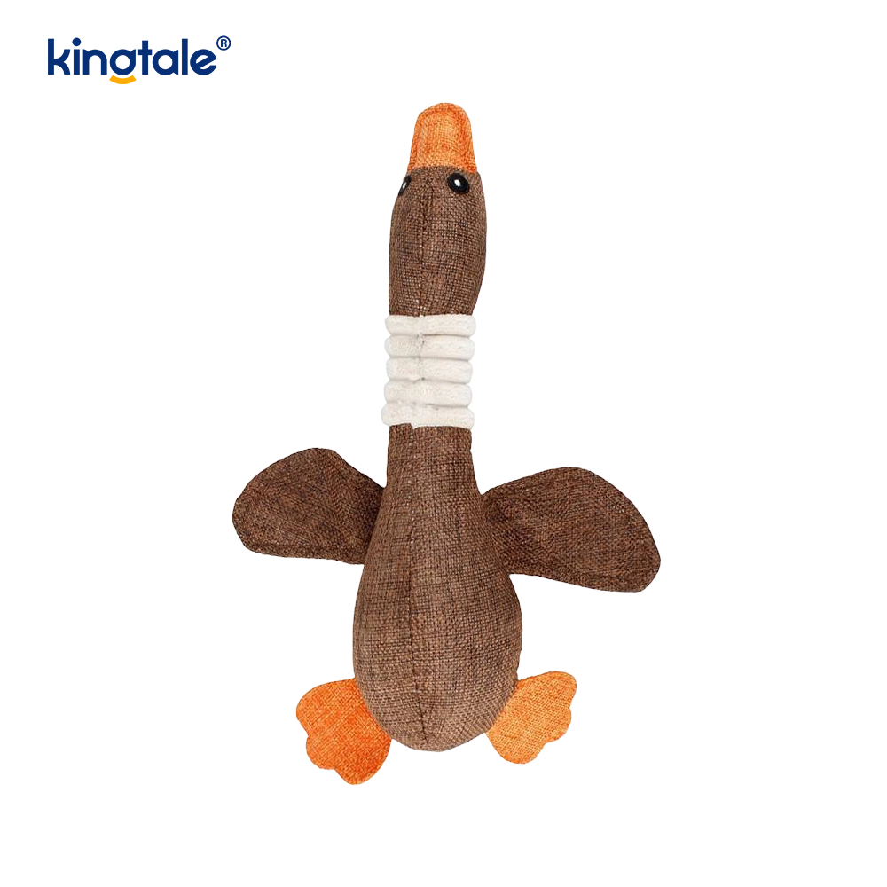 Pet Plush Squeaking Toy Goose Resistance to Bite for Cleaning Teeth Pet Plush Squeaking Toy Goose Resistance to Bite for Cleaning Teeth