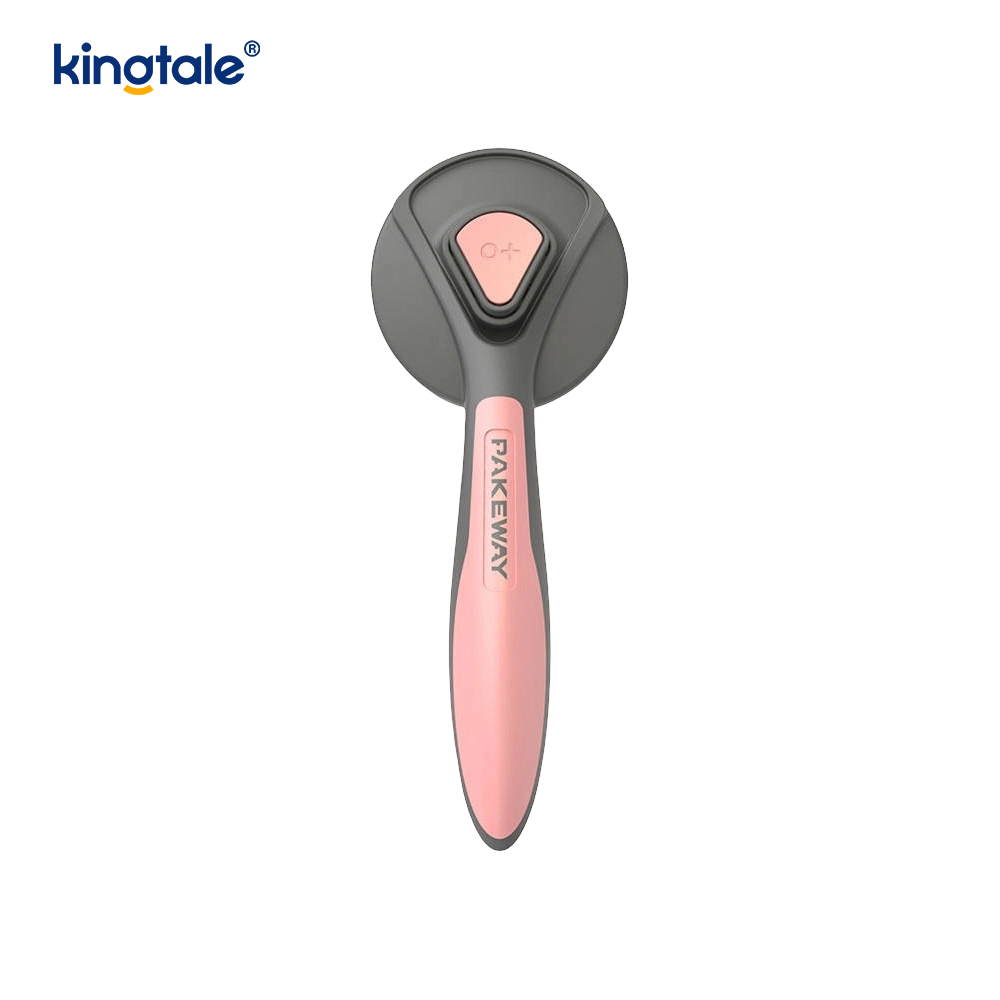 Self Cleaning Slicker Brush & Pet Grooming Rake & Flea Comb For Dogs